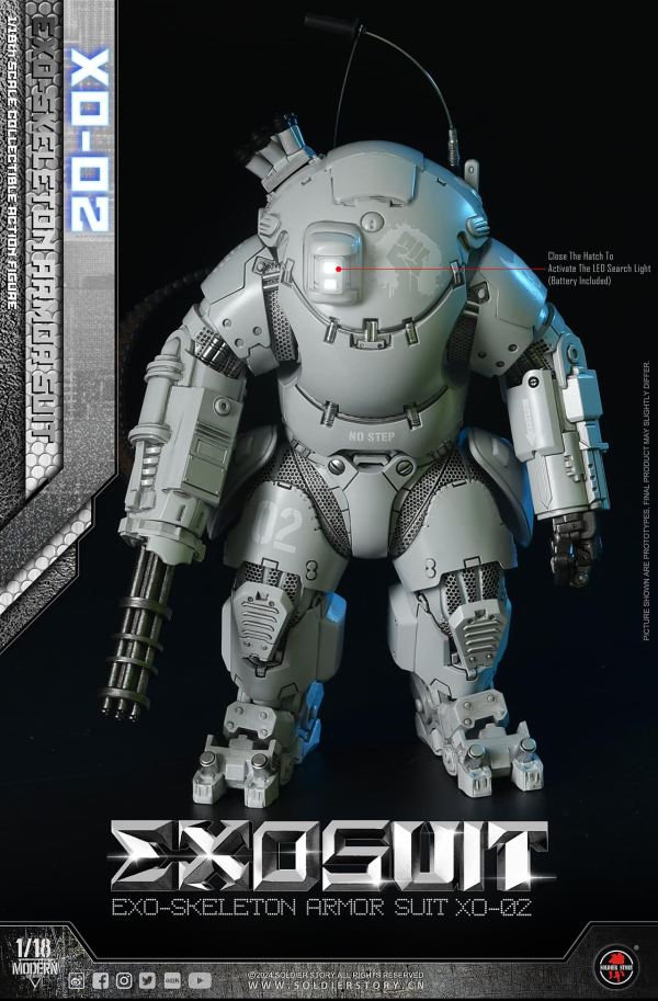 Soldier Story 1/18 EXO 外骨骼裝甲服XO-02 可動收藏人偶 