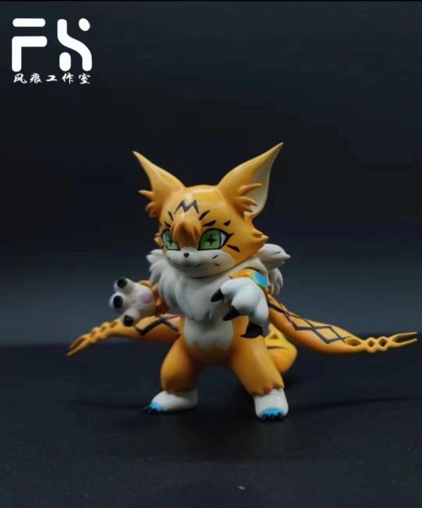 風痕工作室 數碼寶貝 緬因貓獸 