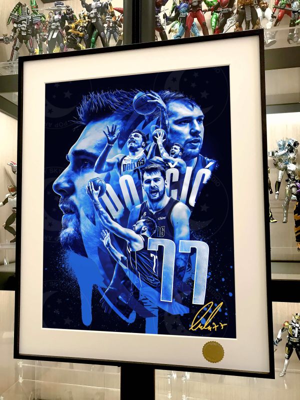 星空《盧卡東契奇》NBA獨行俠洛杉磯湖人裝飾畫 