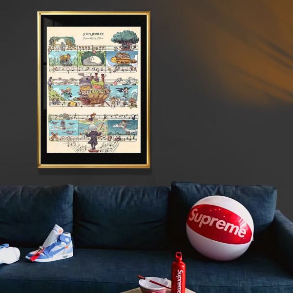 千鳥社 《宮崎駿動畫配樂》久石讓千尋移動城堡龍貓裝飾畫 