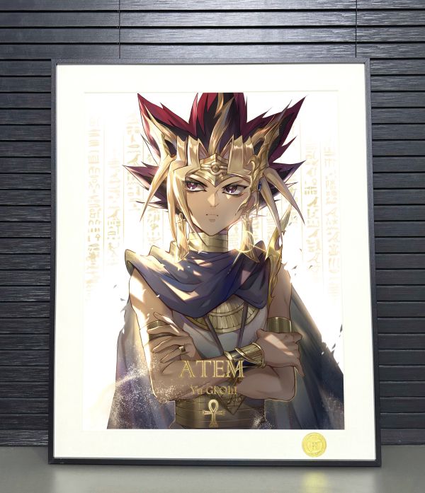 H2工作室《阿圖姆》王樣遊戲王法老王暗遊戲裝飾畫 