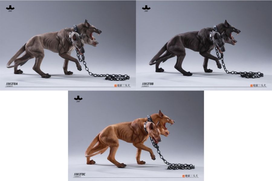 正版授權 JXK 1/6 地獄三頭犬 靜態動物模型 共3款 