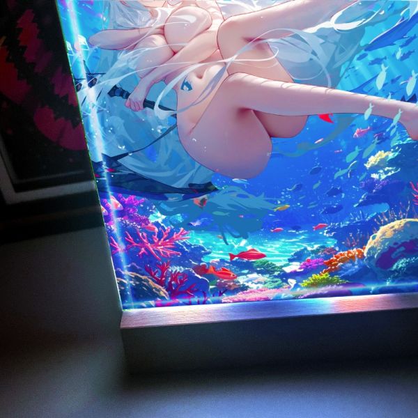 阿喵畫社 深海斯卡蒂1.9cm特效發光展示磚 