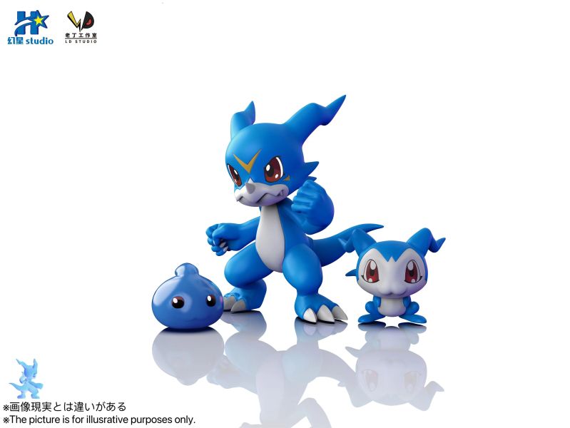 【補款】幻星×老丁工作室 數碼寶貝02共鳴系列第七彈 v仔獸&豆丁獸 