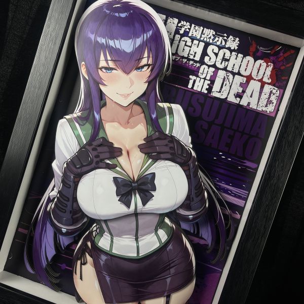 黑白畫映B&W Studio 毒島冴子 立體裝飾畫 