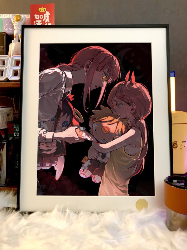 星空《鏈鋸人布娃娃》瑪奇瑪裝飾畫 