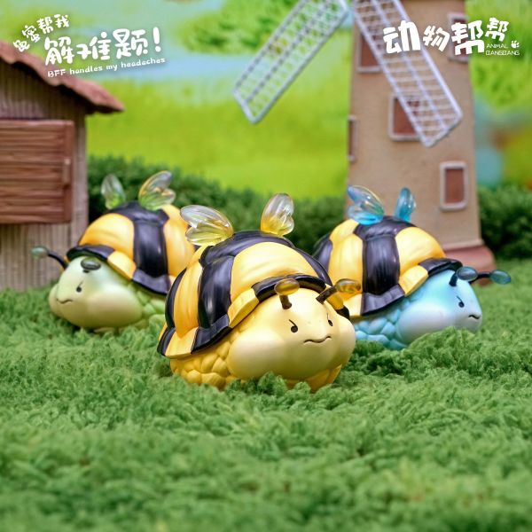 傑刻動漫×動物幫幫 龜蜜潮玩桌面擺件 
