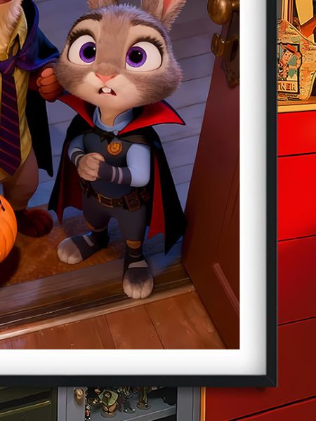 巴洛克《小朱迪與小尼克》瘋狂動物城Zootopia2裝飾畫冰箱貼 