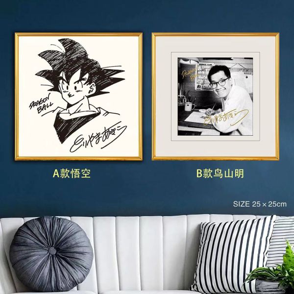千鳥社 鳥山明擺臺 鳥山明七龍珠孫悟空簽名裝飾畫擺臺 