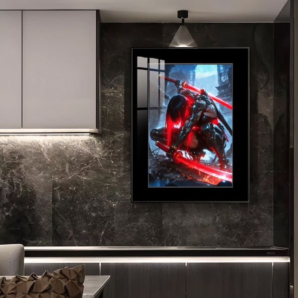 JUZI橘子工作室 賽博世界：刀鋒女戰士 裝飾畫 