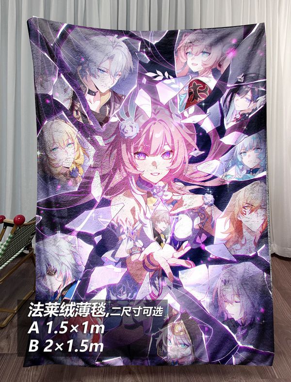 千鳥社《碎鏡餘憶》崩壞3愛莉希雅逐火之蛾午睡毯地毯裝飾畫 