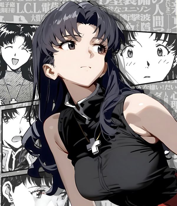 H2工作室 《葛城美里》新世紀福音戰士EVA裝飾畫 