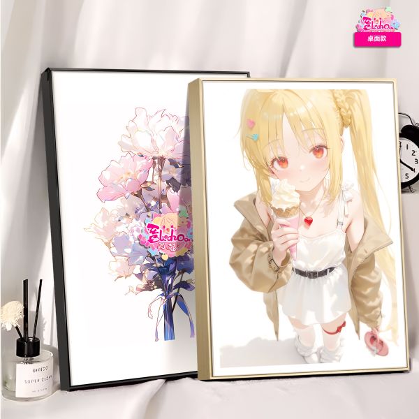 阿喵畫社 冰淇淋伊地知虹夏超清精裱畫 