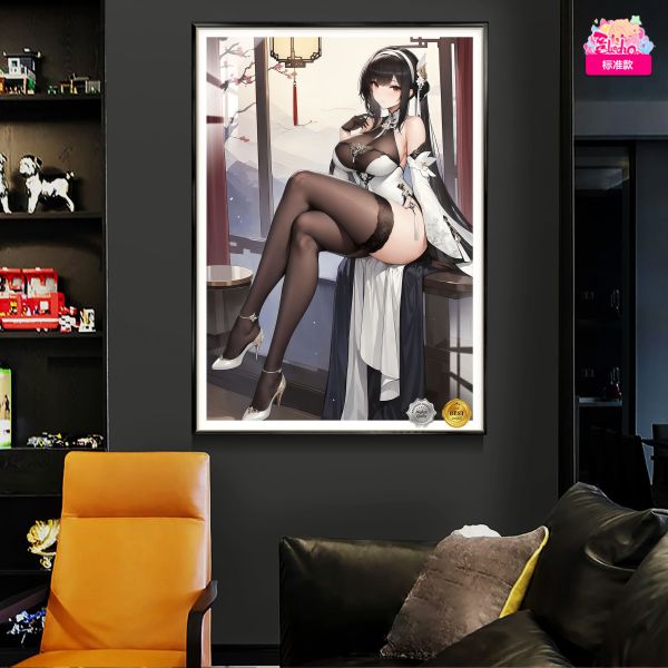 阿喵畫社 墨紗韻 鎮海裝飾畫 