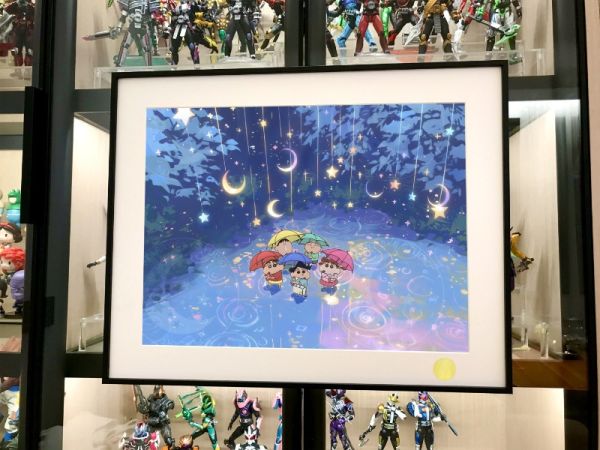 星空 《星星雨》蠟筆小新春日部防衛隊正男阿呆裝飾畫 