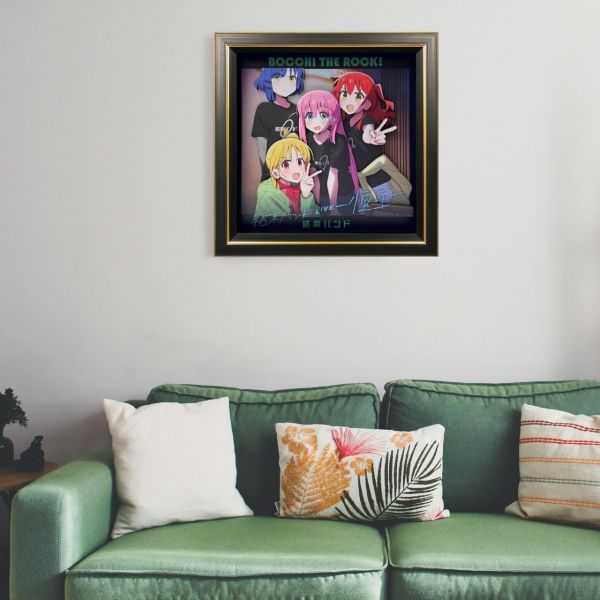 凹凸Panda工作室 《孤獨搖滾》第三彈孤獨搖滾C款桌面3D立體畫 