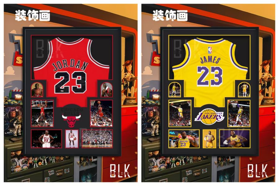 巴洛克 勒布朗詹姆斯LeBron James球衣NBA裝飾畫 