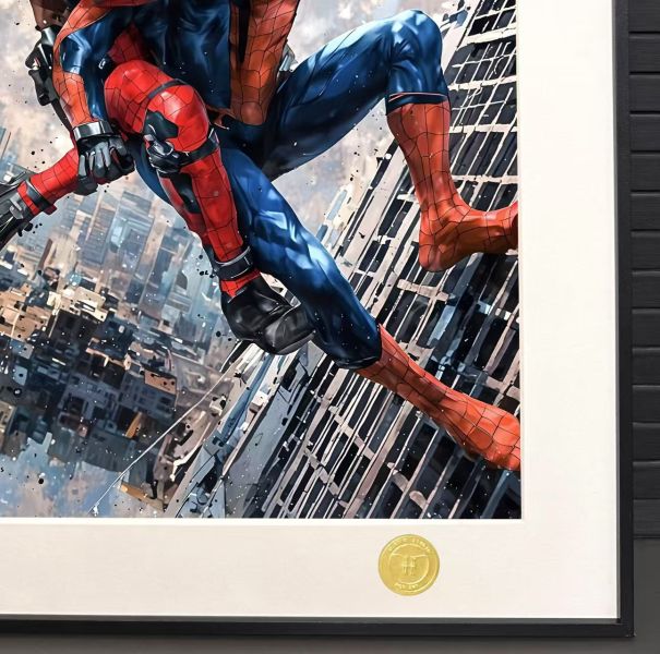 H2工作室 《蜘蛛俠死侍》漫威彼得帕克蜘蛛俠小賤賤裝飾畫 