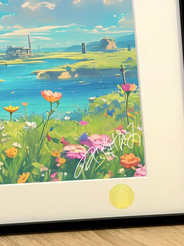 星空工作室 《風中哈爾》哈爾的移動城堡宮崎駿裝飾畫 