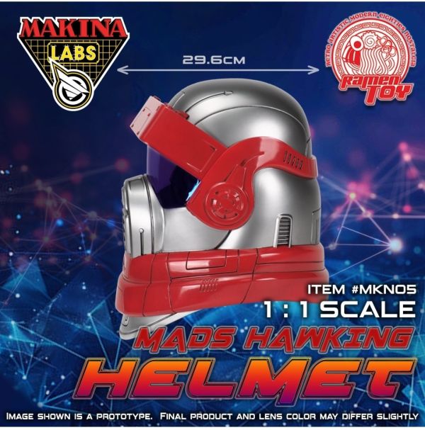 正版授權 Ramen Toy 1/1 MAKINA LABS MADS HAWKING 頭盔 