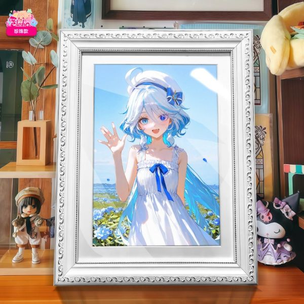 阿喵畫社 花海芙寧娜 珍珠款館藏級精裱畫 