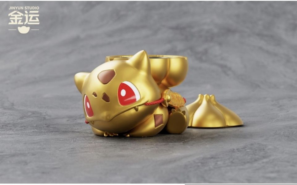 金運-studio 超大妙蛙種子菸灰缸擺件 