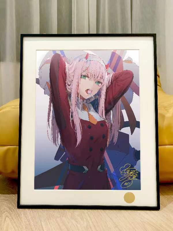 星空 DARLING in the FRANXX《02》國家隊零二鶴望蘭裝飾畫 