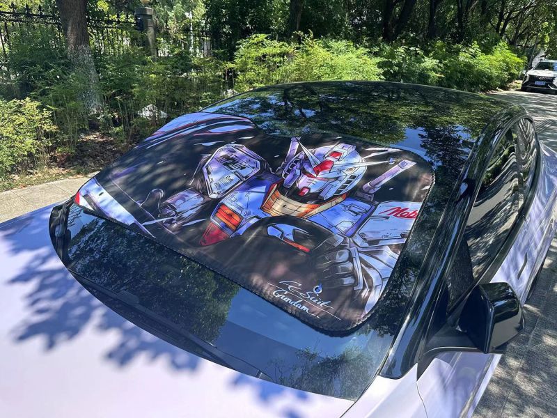 千鳥社 《汽車前擋遮陽-高達》玻璃隔熱高達Gundam扎古二次元防曬 