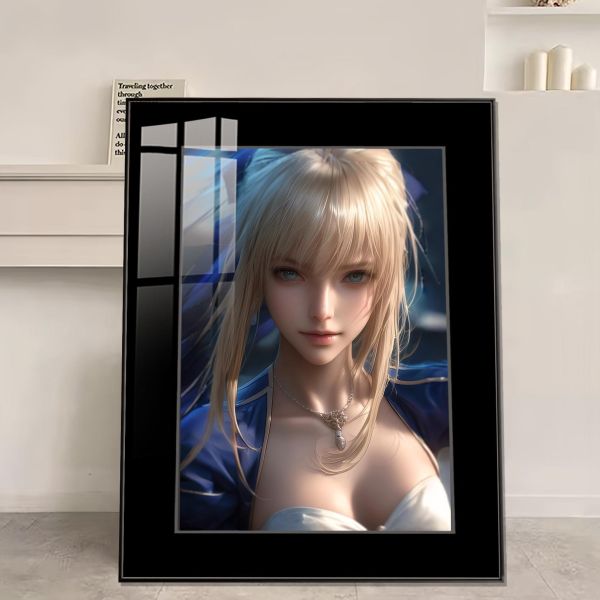 JUZI橘子工作室 半身像：吾王saber 裝飾畫 