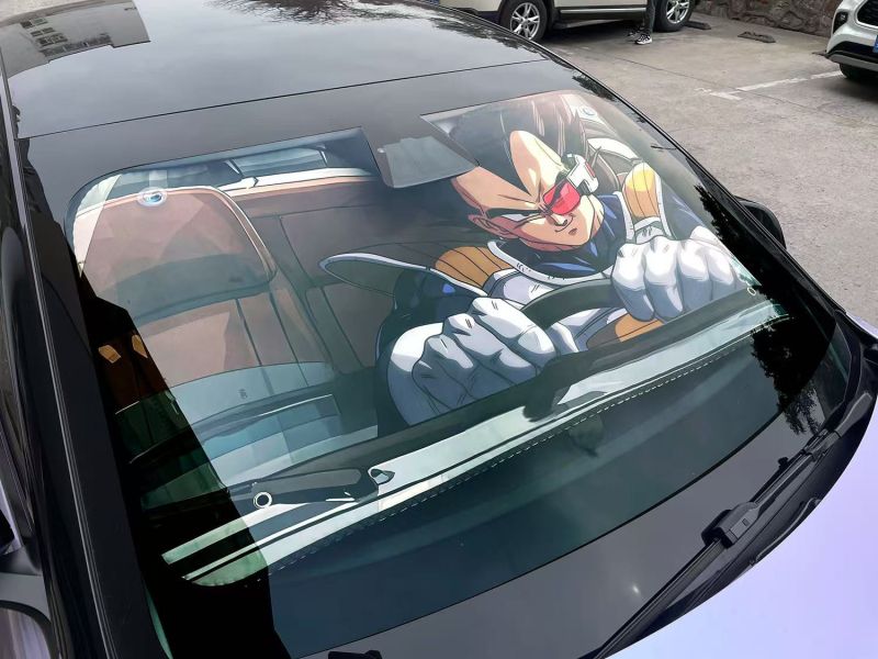 千鳥社 《汽車前擋遮陽-貝吉塔》七龍珠可愛汽車遮陽防曬前擋 