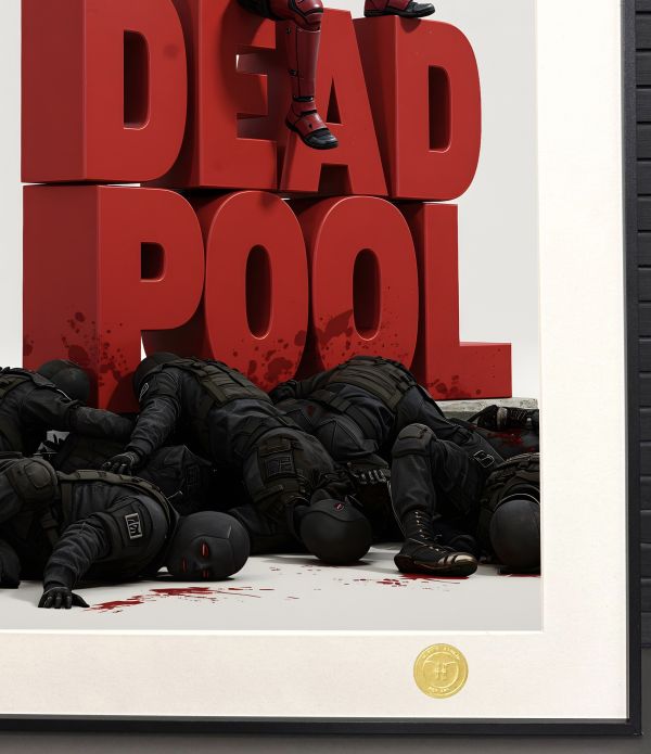 H2工作室《死侍》漫威小賤賤Deadpool裝飾畫 