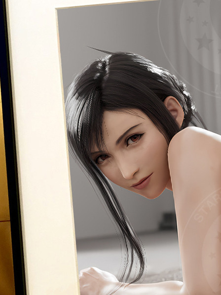 星空《絲襪蒂法》FF7最終幻想TIFA動漫二次元裝飾畫 