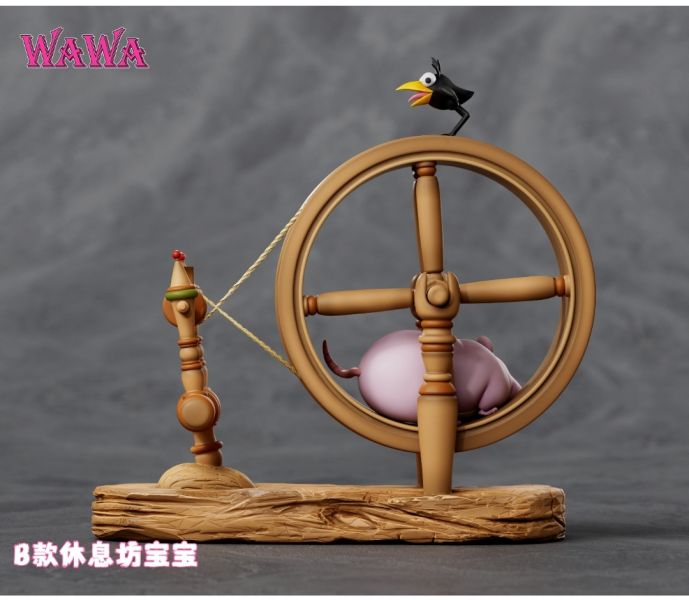 wawa工作室 宮崎駿桌面小擺件系列 奔跑坊寶寶 