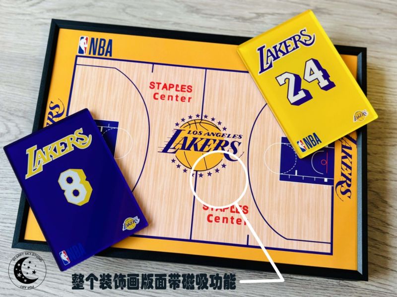 星空工作室 《科比冰箱貼磁吸創意畫》黑曼巴kobe科比布萊恩特洛杉磯湖人 