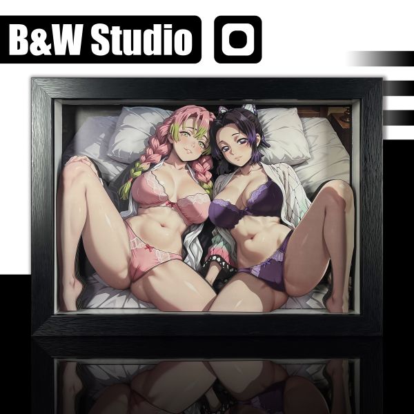 黑白畫映B&W Studio 蜜璃&忍 立體裝飾畫 
