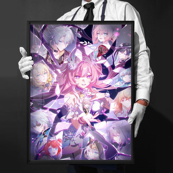 千鳥社《碎鏡餘憶》崩壞3愛莉希雅逐火之蛾午睡毯地毯裝飾畫 