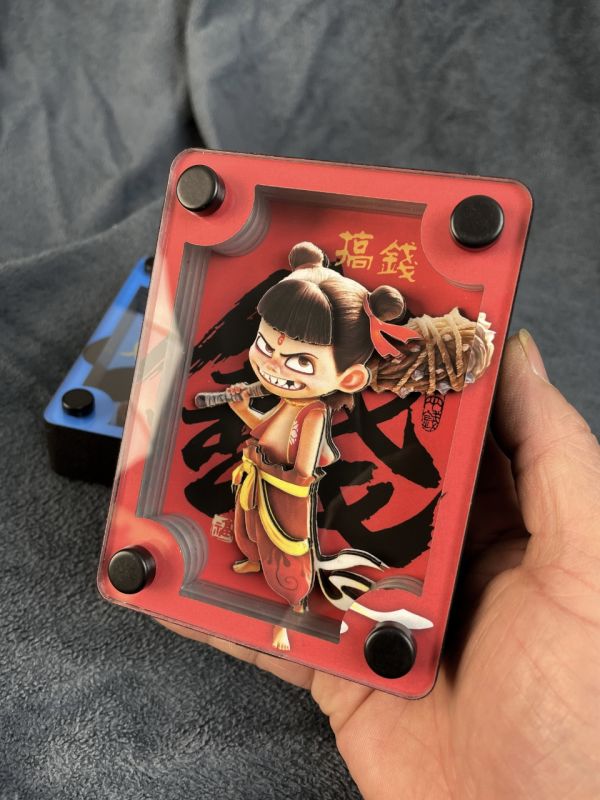 萌萌匠 卡通魔丸哪吒周邊立體卡磚裝飾擺臺 