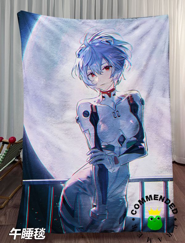 皇呱《月下綾波麗》新世紀福音戰士月下獨自美麗裝飾畫 