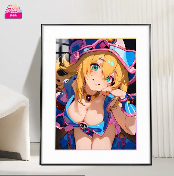 阿喵畫社 黑魔導少女超清精裱畫 