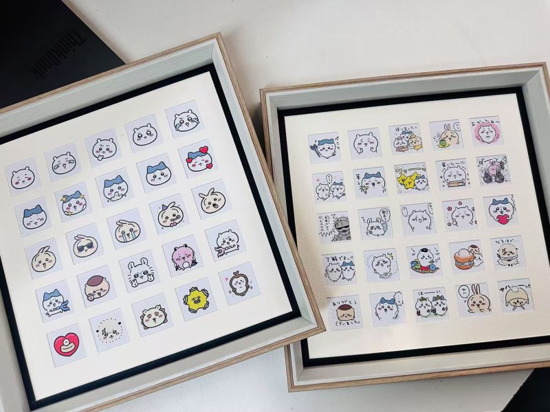 千鳥社《吉伊卡哇25宮格》吉伊卡哇可愛哈奇烏薩奇莫莫咖表情包裝飾畫 