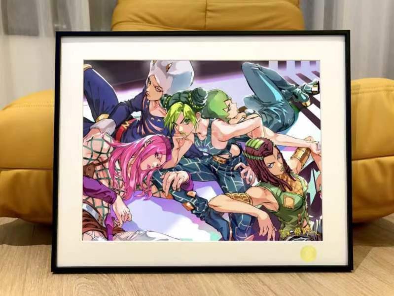 星空《jojo石之海》空條徐倫FF天氣預報納魯西索承太郎裝飾畫 