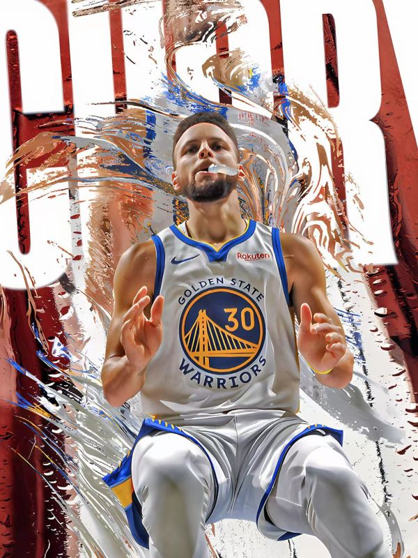 星空 《金州庫裏》NBA斯蒂芬·庫裏小學生金州勇士curry裝飾畫 