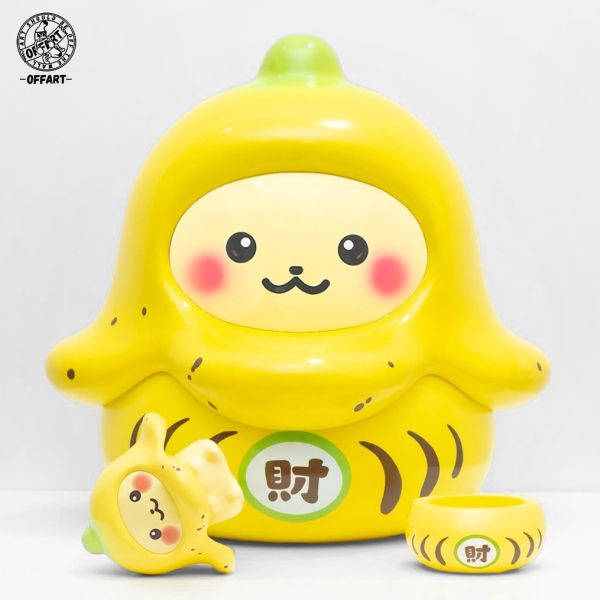 OFFART DARUMABOOM達摩爆爆-蕉財/納福擺件 