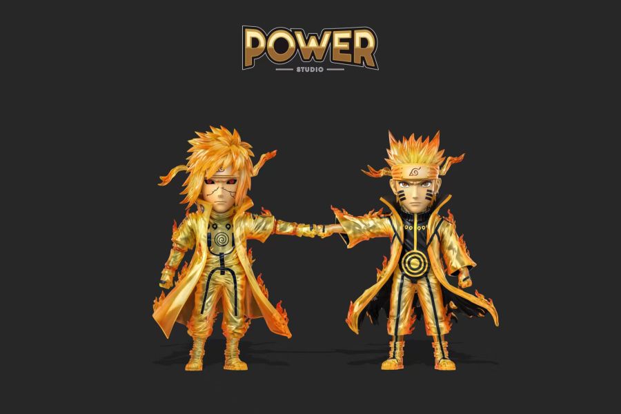 【補款】Power studio wcf 波風水門&漩渦鳴人-父子對拳 