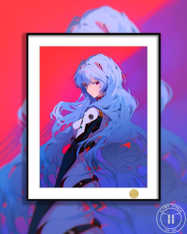 H2工作室 《長髮綾波麗》新世紀福音戰士初號機裝飾畫 