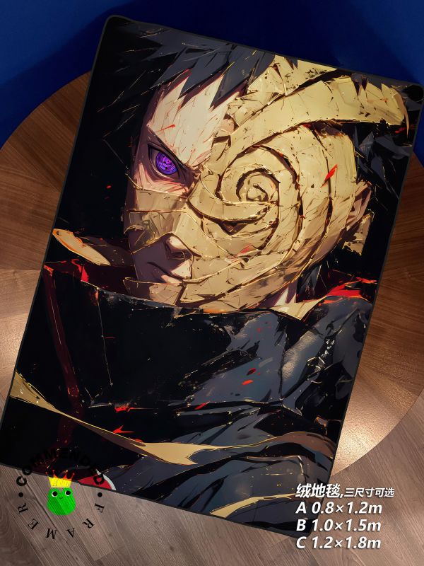 皇呱《假面之男帶土》火影忍者曉組織裝飾畫 