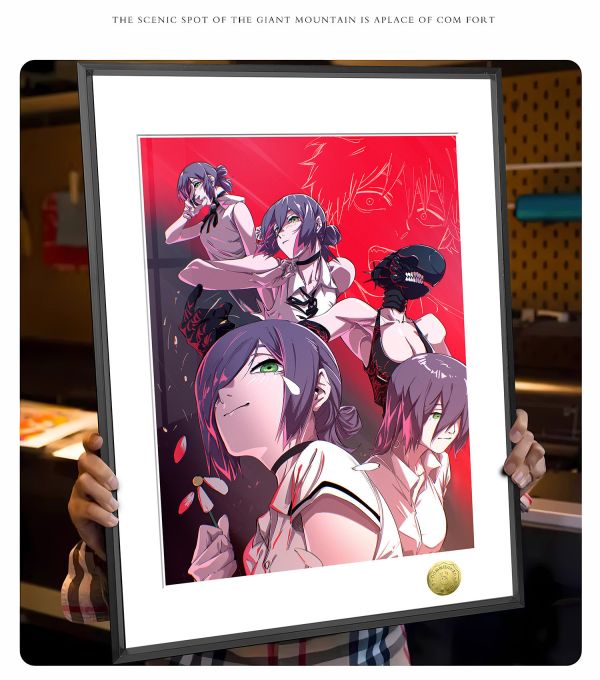 皇呱《帥氣女人BOOM》電鋸人蕾塞炸彈惡魔裝飾畫 