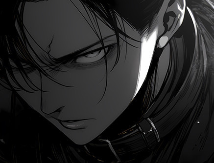 巴洛克《兵長利威爾》進擊的巨人Levi裝飾畫冰箱貼 