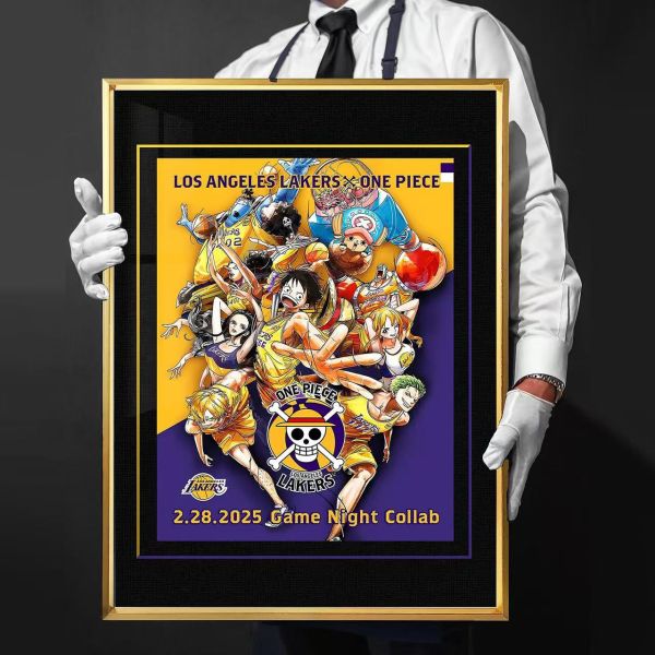 千鳥社《草帽團湖人隊聯動 合影》海賊王魯夫索隆午睡毯地毯裝飾畫 