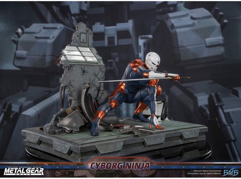 正版授權 First 4 Figures 41cm 合金裝備 生化忍者 灰狐 